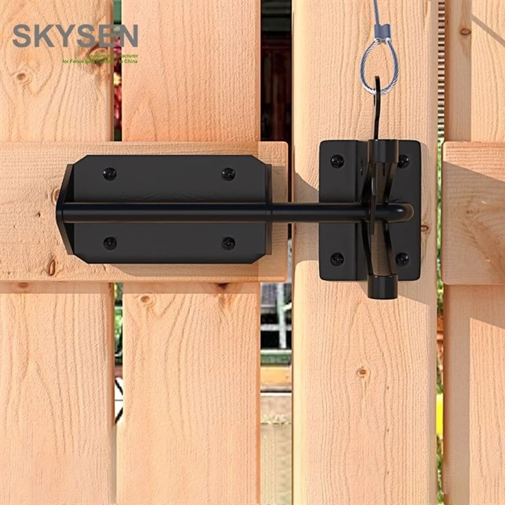 Double Door Gate Latch Wood Fence