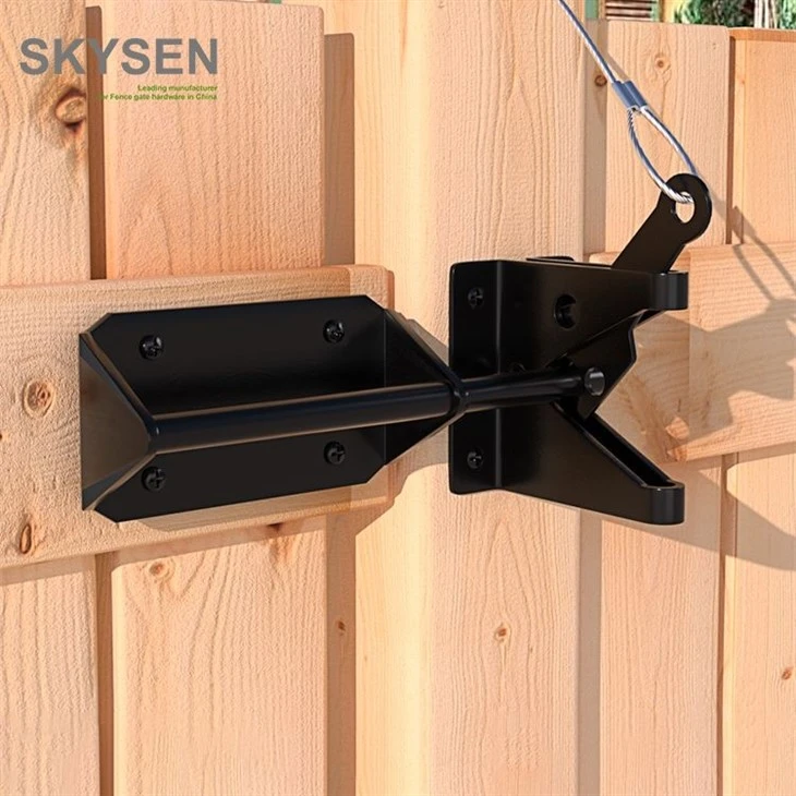 Double Door Gate Latch Wood Fence