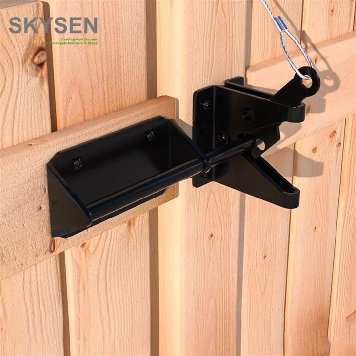 Double Door Gate Latch Wood Fence