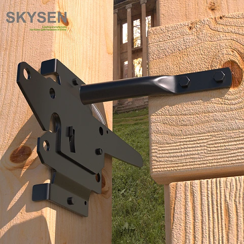 Double Sided Wooden Gate Lock